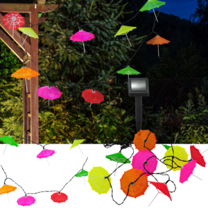 Sanico Goldlux girlanda solarna LED PARASOLKI IP44 - 311559