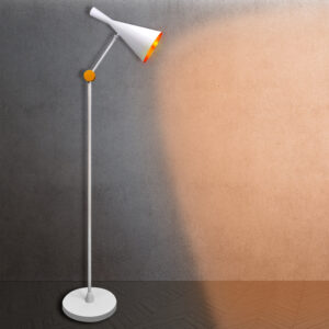 Sanico Goldlux lampa podłogowa MODERN E27 biała 308023
