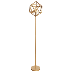 Lampa podłogowa Sanico Polux Goldlux złota DENMARK E27 318855