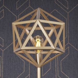 Lampa podłogowa Sanico Polux Goldlux złota DENMARK E27 318855
