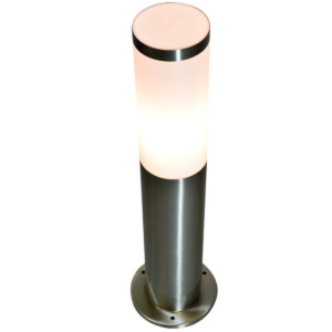 Lampa ogrodowa stojąca satyna silver LIVIA 45 E27 Sanico Goldlux 200501