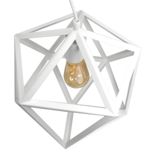 Sanico Goldlux lampa wisząca DENMARK 1xE27 biała IP20 - 307002