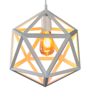 Sanico Goldlux lampa wisząca DENMARK 1xE27 biała IP20 - 307002