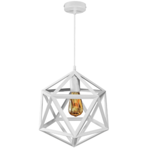 Sanico Goldlux lampa wisząca DENMARK 1xE27 biała IP20 - 307002