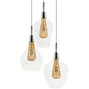 Lampa loft wisząca DYSON 3xG9 Goldlux Polux 308061