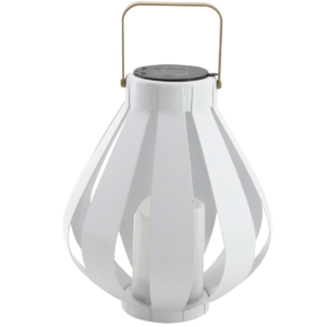 Sanico Goldlux latarenka ogrodowa solarna AHOBRO LED 21x28,7 cm biała 313232