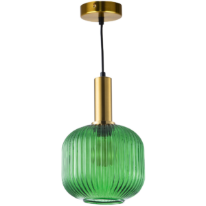 Sanico Polux lampa wisząca  CUMBRIA 1xE27 100cm 20W IP20 zielony złoty 317414