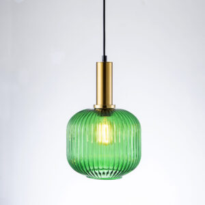 Sanico Polux lampa wisząca  CUMBRIA 1xE27 100cm 20W IP20 zielony złoty 317414