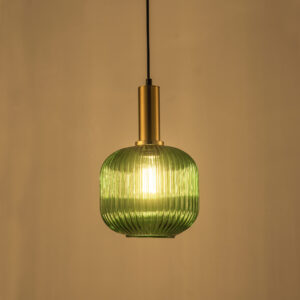 Sanico Polux lampa wisząca  CUMBRIA 1xE27 100cm 20W IP20 zielony złoty 317414