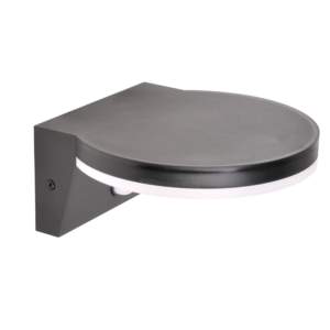 Sanico Goldlux kinkiet ogrodowy oprawa elewacyjna TESA R SMD LED IP54 z czujnikiem ruchu i zmierzchu czarna 324030