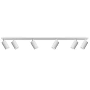 Sanico Goldlux nowoczesna aluminiowa oprawa listwa ścienno-sufitowa LOFT TURYN 6xGU10 119,5cm IP44 biała 324825