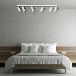 Sanico Goldlux nowoczesna aluminiowa oprawa listwa ścienno-sufitowa LOFT TURYN 6xGU10 119,5cm IP44 biała 324825