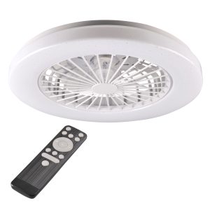 Sanico Goldlux Polux Plafon LIBYA z wentylatorem i pilotem LED 50cm 48W 3000-6500K 5300lm IP20 325792