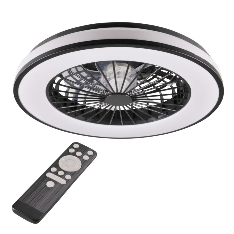 Sanico Goldlux Polux Plafon KENYA z wentylatorem i pilotem LED 50cm 48W  zmienna barwa światła 3000K-6500K 5300lm IP20 325808