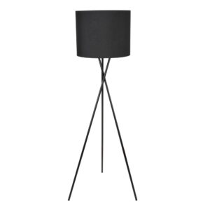 Lampa podłogowa czarna TEKLA 1xE27 325815 Sanico Goldlux
