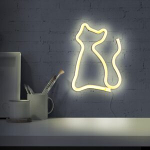 Sanico Goldlux lampka dekoracyjna LED NEON KOT USB A zasilanie bateryjne IP20 - 327093