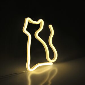 Sanico Goldlux lampka dekoracyjna LED NEON KOT USB A zasilanie bateryjne IP20 - 327093