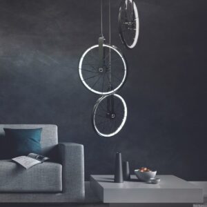 Lampa wisząca chrom Sanico Polux Goldlux BICYKL LED 33W 3000K 307569