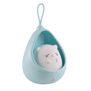 Sanico Goldlux lampka nocna KITTY LED 3000K z czujnikiem ruchu niebieska IP20 - 327000