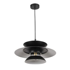 Lampa wisząca BERIT 1xE27 czarna 327635 Sanico Goldlux