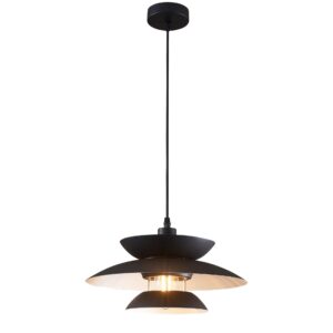Lampa wisząca BERIT 1xE27 czarna 327635 Sanico Goldlux