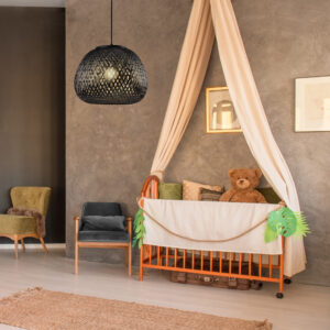 Lampa wisząca ZANZIBAR 1xE27 czarna w stylu boho 329219 Sanico Goldlux