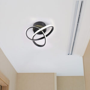 Sanico Goldlux OSKAR LED lampa sufitowa czarna 4000K IP20 - 329677
