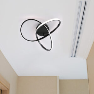 Sanico Goldlux OSKAR BIG LED lampa sufitowa czarna 4000K IP20 - 329684