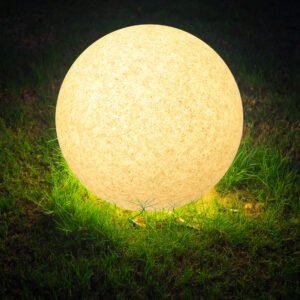 Lampa ogrodowa ARGENTO 40 szara kula 1xE27 220-240V 330352 Sanico Goldlux