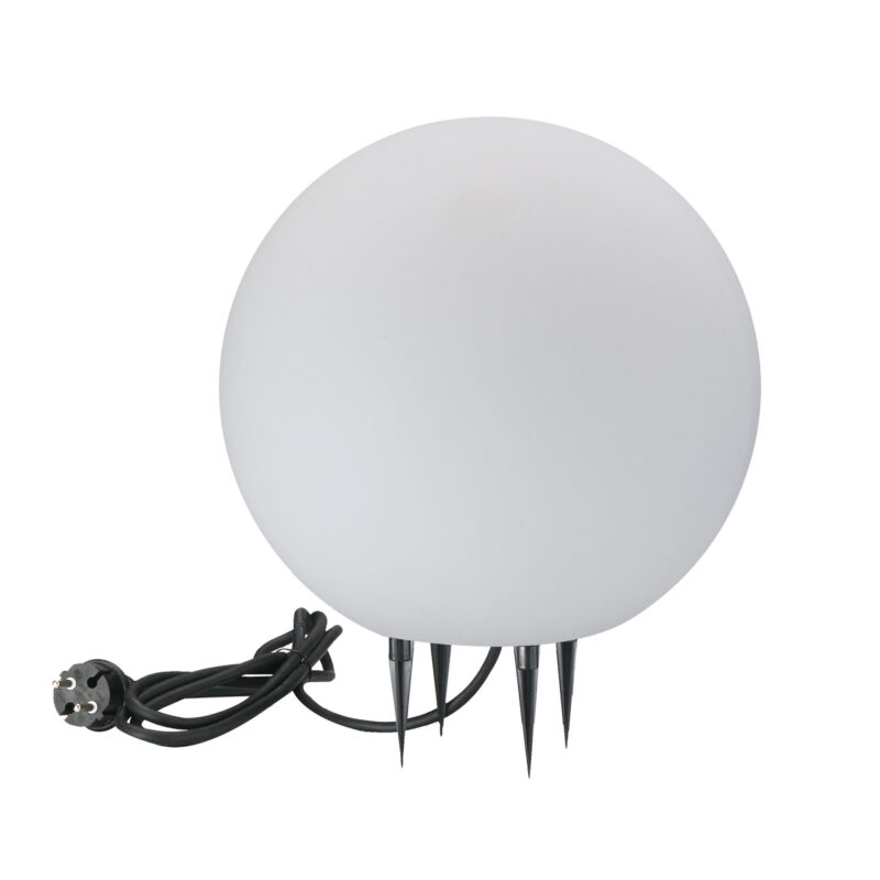 Lampa ogrodowa ARGENTO 30 biała kula 1xE27 220-240V 330383 Sanico Goldlux