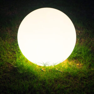 Lampa ogrodowa ARGENTO 40 biała kula 1xE27 220-240V 330390 Sanico Goldlux