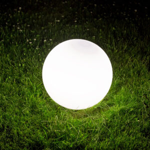 Lampa ogrodowa ARGENTO 50 biała kula 1xE27 220-240V 330406 Sanico Goldlux