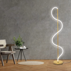 Sanico Goldlux lampa podłogowa EMMA LED 36W złota 4000K IP20 - 330192