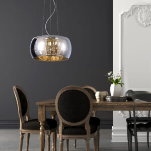 Sanico Goldlux Polux lampa wisząca loft chrom ROMEO 6xG9 310613