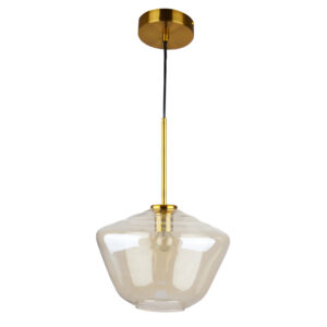 Sanico Goldlux GREA-M 1xE27 lampa wisząca amber IP20 - 316233