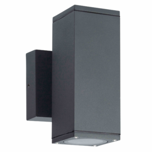 Sanico Goldlux MORRIS 2xGU10 kinkiet oprawa elewacyjna czarna IP54 - 323248