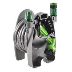 Sanico Goldlux Zestaw: wąż ogrodowy 10m pistolet zraszający, złączki, stojak - 323927