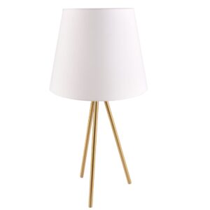 Sanico Goldlux ELENA 1xE27 lampa stołowa biało/złota IP20 - 325525