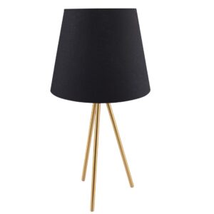 Sanico Goldlux ELENA 1xE27 lampa stołowa czarno/złota IP20 - 325846