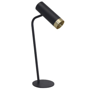 Sanico Goldlux FADO 1xGU10 lampka stołowa czarno/złota IP20 - 326034