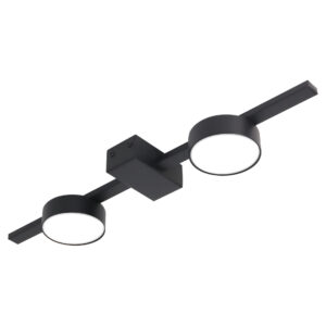 Sanico Goldlux JOY 2xGX53 lampa ścienno-sufitowa z żarówką LED czarna IP20 - 326256