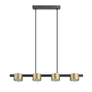 Sanico Goldlux lampa wisząca MIRELLA 4xGX53 z żarówką LED złota/czarna IP20 - 327338