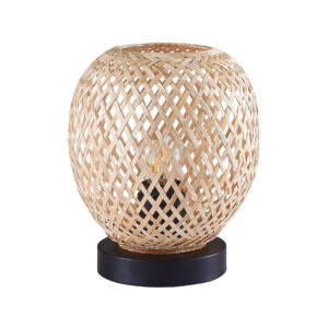 Sanico Goldlux lampa stołowa ZANZIBAR 1xE27 naturalna beżowa w stylu boho IP20 - 329202