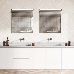 Sanico Goldlux kinkiet nad lustro ALEX LED 60 IP44 czarny 4000K 328649