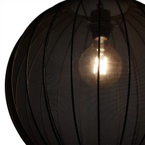 Sanico Goldlux lampa wisząca SENSAI 1xE27 czarna IP20 - 330574
