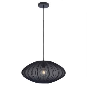 Sanico Goldlux lampa wisząca KINU 1xE27 czarna IP20 - 330598