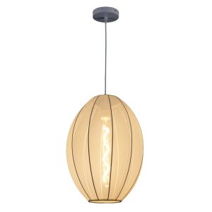 Sanico Goldlux lampa wisząca KAREI 1xE27 biała IP20 - 330628
