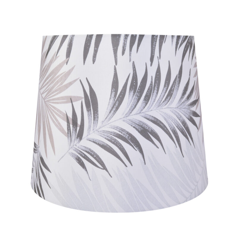 Abażur do lampy podłogowej SCARLET stożek 35cm grey leaves 330741 Sanico Goldlux