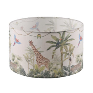 Abażur do lampy podłogowej SCARLET walec 40cm safari 330895 Sanico Goldlux