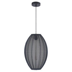 Sanico Goldlux lampa wisząca KAREI 1xE27 czarna IP20 - 330611